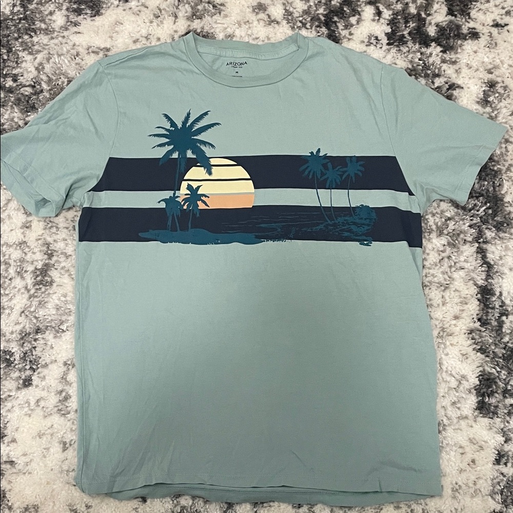 Arizona Jean Company Teal Sunset Graphic Tee